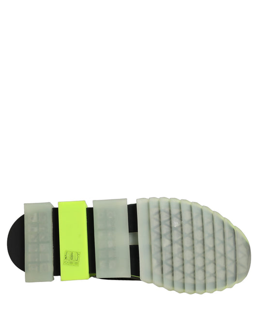 Dolce & Gabbana Black Green Sorrento Low Top Sneakers Shoes