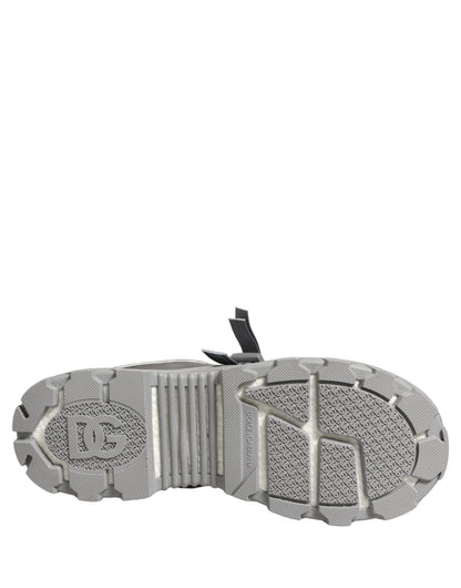 Dolce & Gabbana Gray Airmaster Panelled Low Top Men Sneakers Shoes