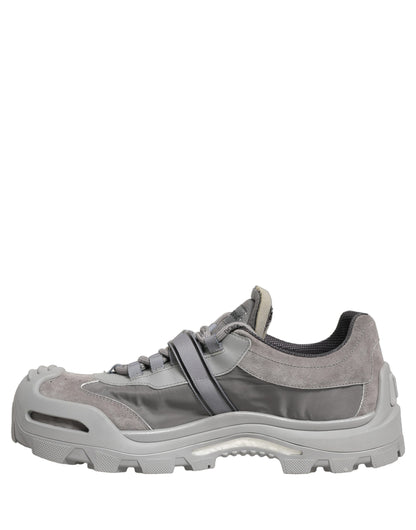 Dolce & Gabbana Gray Airmaster Panelled Low Top Men Sneakers Shoes