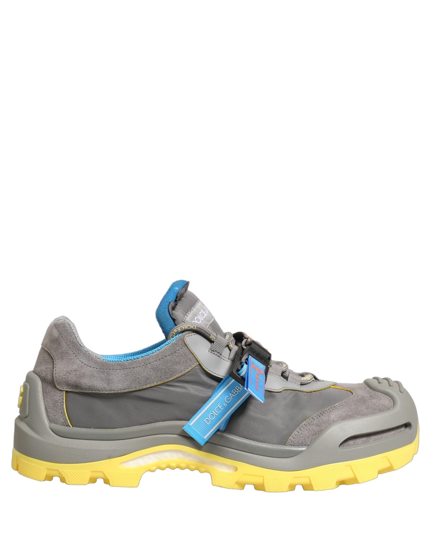 Dolce & Gabbana Gray Airmaster Panelled Low Top Men Sneakers Shoes