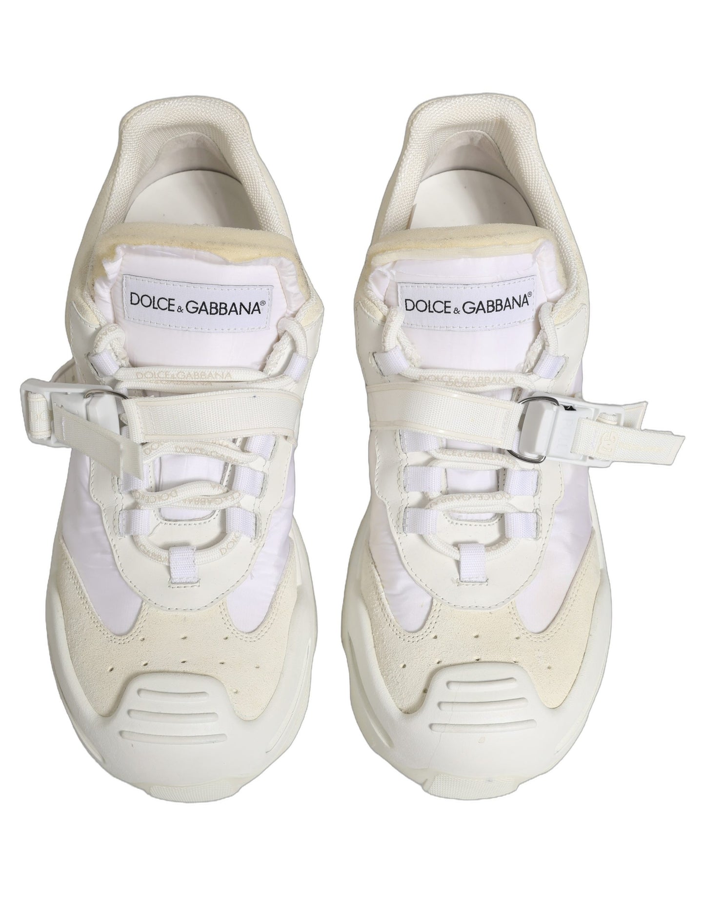 Dolce & Gabbana White Airmaster Panelled Low Top Men Sneakers Shoes