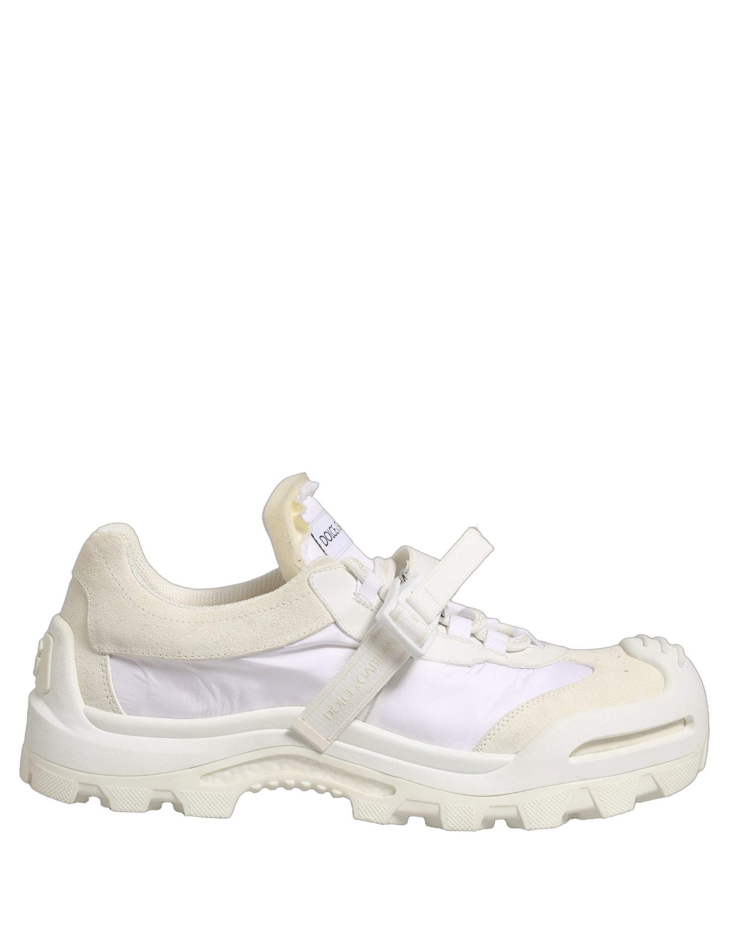 Dolce & Gabbana White Airmaster Panelled Low Top Men Sneakers Shoes