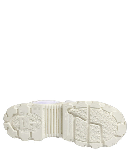 Dolce & Gabbana White Airmaster Panelled Low Top Men Sneakers Shoes