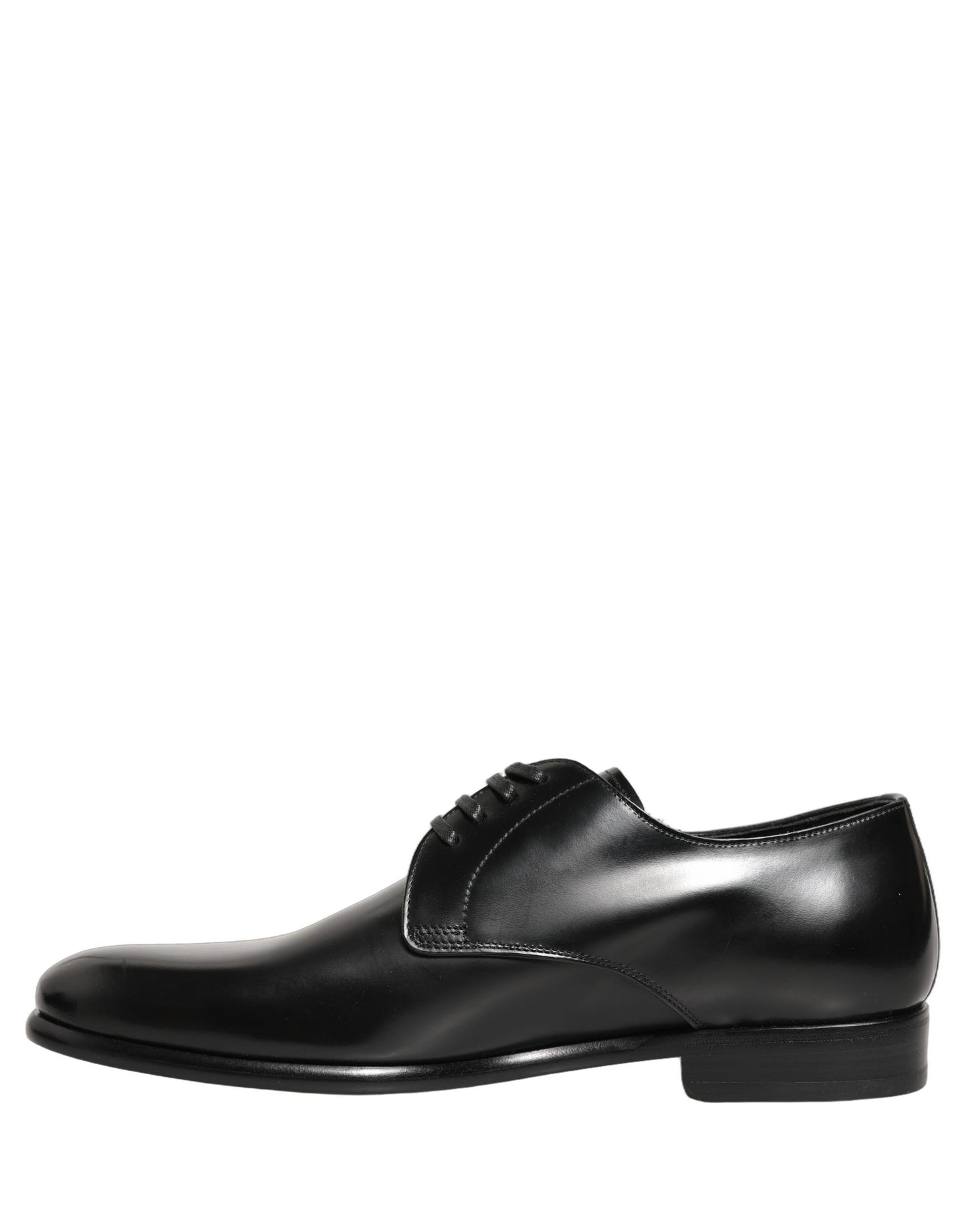 Dolce & Gabbana Black Leather Lace Up Derby Dress Shoes