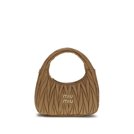 Miu Miu Beige Calf Leather Bos Taurus Handbag