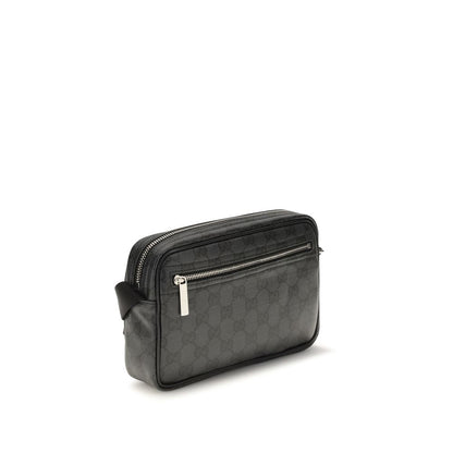 Gucci Black Cotton Shoulder Bag