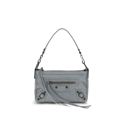 Balenciaga Gray Lamb Ovis Aries Shoulder Bag
