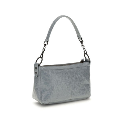 Balenciaga Gray Lamb Ovis Aries Shoulder Bag