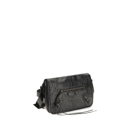 Balenciaga Black Lamb Ovis Aries Shoulder Bag