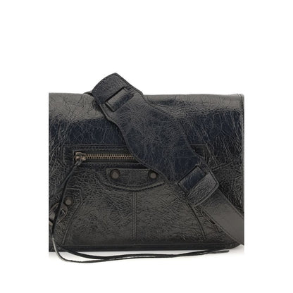 Balenciaga Black Lamb Ovis Aries Shoulder Bag