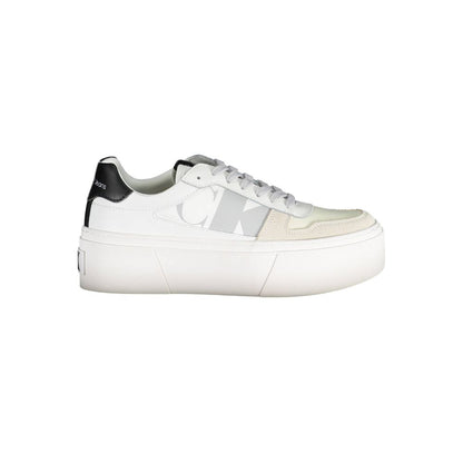 Calvin Klein White Polyester Women's Sneaker