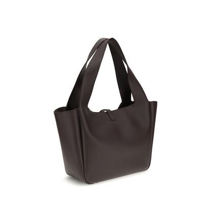 Saint Laurent Brown Calf Leather Bos Taurus Shoulder Bag