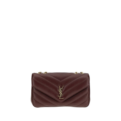Saint Laurent Bordeaux Lamb Ovis Aries Shoulder Bag