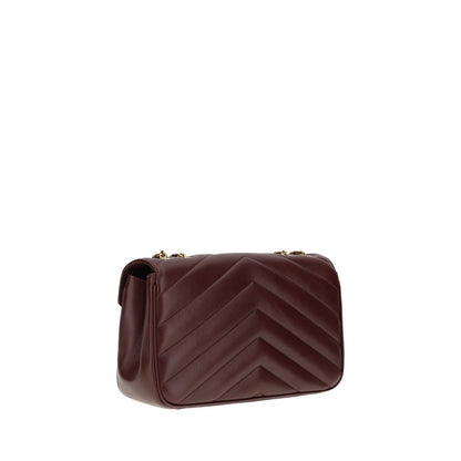 Saint Laurent Bordeaux Lamb Ovis Aries Shoulder Bag
