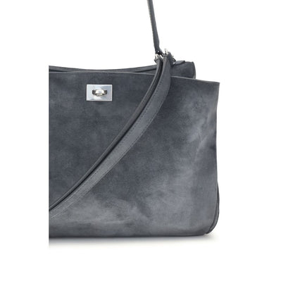 Balenciaga Gray Calf Leather Bos Taurus Handbag