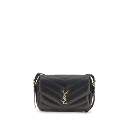 Saint Laurent Black Lamb Ovis Aries Shoulder Bag