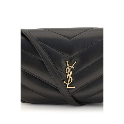 Saint Laurent Black Lamb Ovis Aries Shoulder Bag
