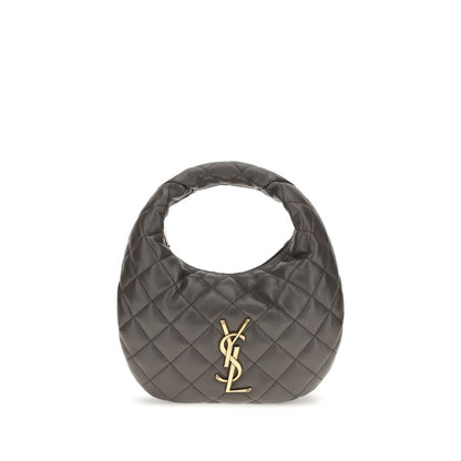 Saint Laurent Gray Lamb Ovis Aries Handbag