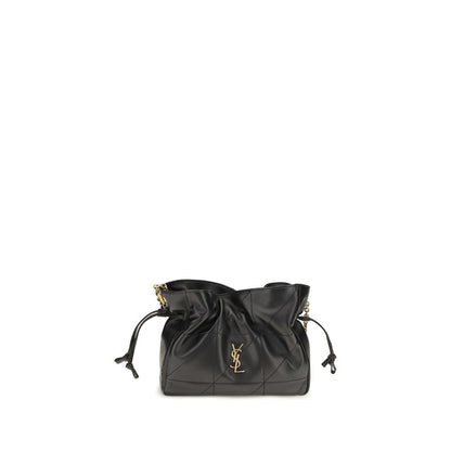 Saint Laurent Black Lamb Ovis Aries Clutch Bag