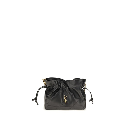 Saint Laurent Black Lamb Ovis Aries Clutch Bag