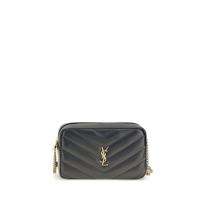 Saint Laurent Black Lamb Ovis Aries Shoulder Bag