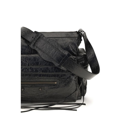 Balenciaga Black Lamb Ovis Aries Shoulder Bag