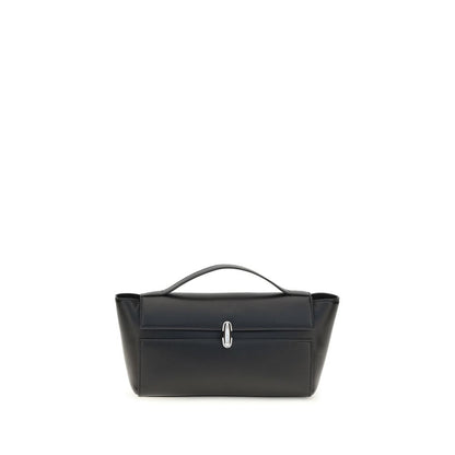 Savette Black Calf Leather Bos Taurus Clutch Bag