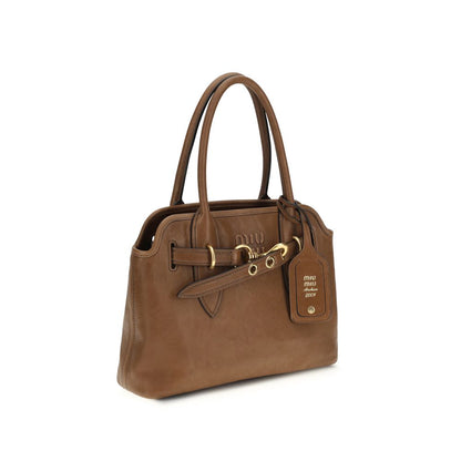 Miu Miu Brown Lamb Ovis Aries Handbag