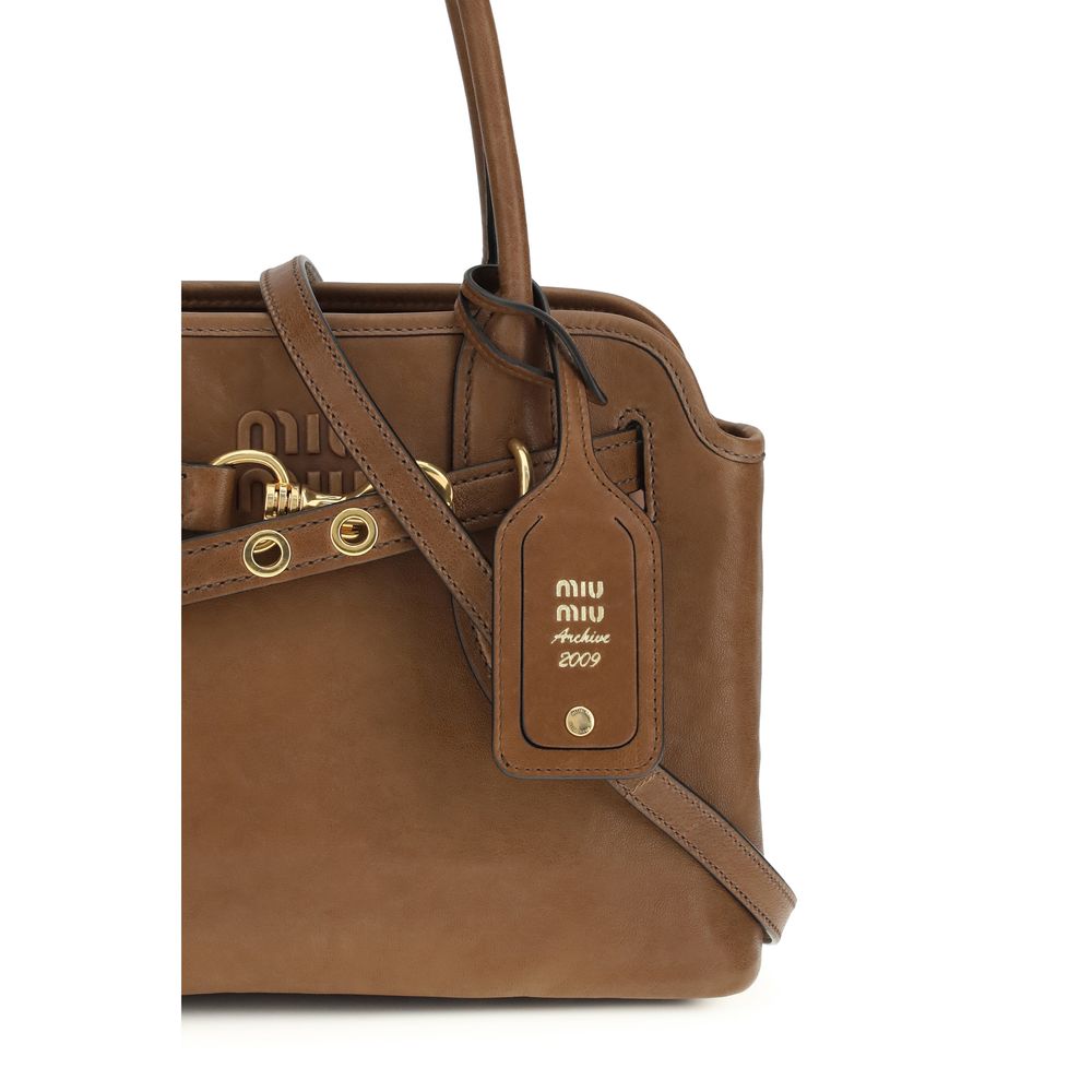 Miu Miu Brown Lamb Ovis Aries Handbag