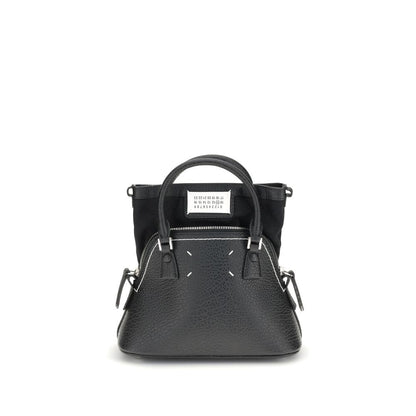 Maison Margiela Black Calf Leather Bos Taurus Handbag