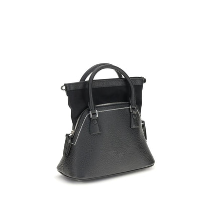 Maison Margiela Black Calf Leather Bos Taurus Handbag