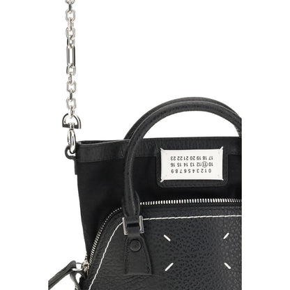 Maison Margiela Black Calf Leather Bos Taurus Handbag