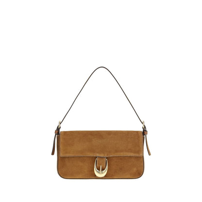 Staud Brown Calf Leather Bos Taurus Shoulder Bag