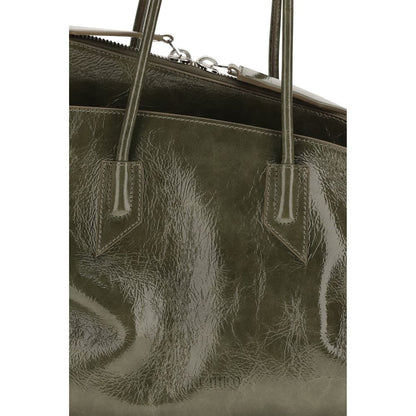 The Attico Bicolor Calf Leather Bos Taurus Shoulder Bag