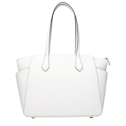 Michael Kors White Leather Shoulder Bag