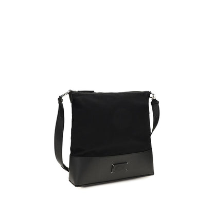 Maison Margiela Black Calf Leather Bos Taurus Shoulder Bag