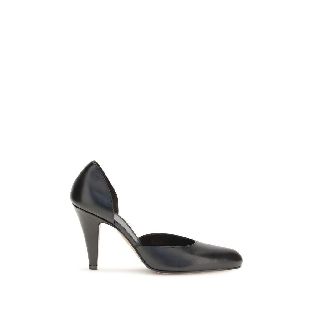 The Row Black Lamb Ovis Aries High Heel Pumps