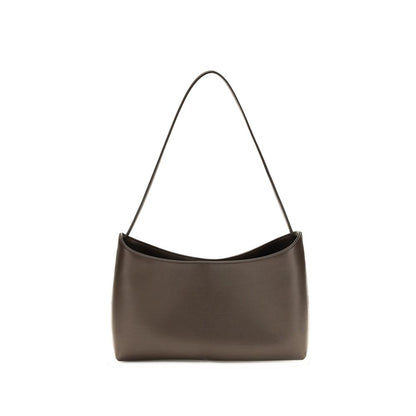 The Row Brown Calf Leather Bos Taurus Shoulder Bag