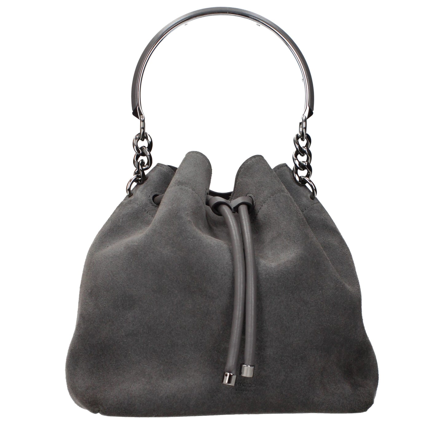 Jimmy Choo Gray Leather Handbag