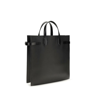 Valentino Garavani Black Calf Leather Bos Taurus Shoulder Bag