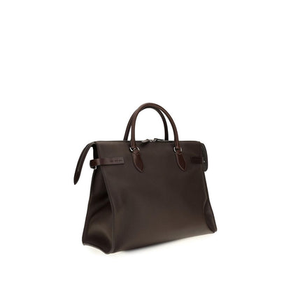 Valentino Garavani Brown Calf Leather Bos Taurus Handbag