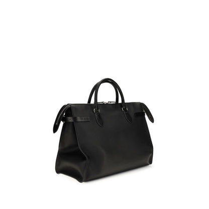 Valentino Garavani Black Calf Leather Bos Taurus Handbag