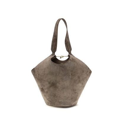 Khaite Beige Calf Leather Bos Taurus Shoulder Bag