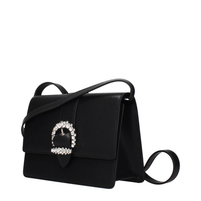 Jimmy Choo Black Leather Crossbody Bag