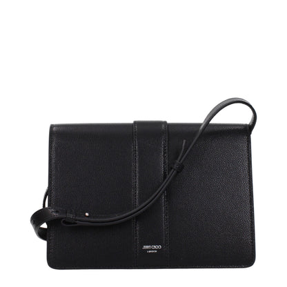 Jimmy Choo Black Leather Crossbody Bag