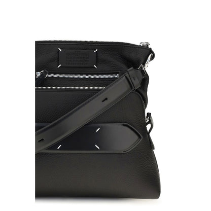 Maison Margiela Black Lamb Ovis Aries Shoulder Bag