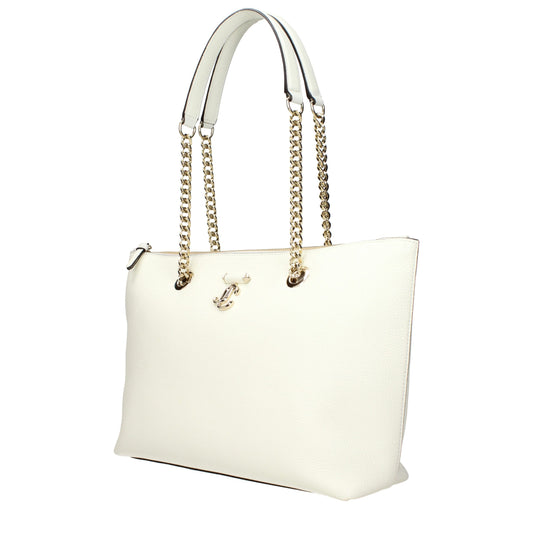 Jimmy Choo White Leather Shoulder Bag