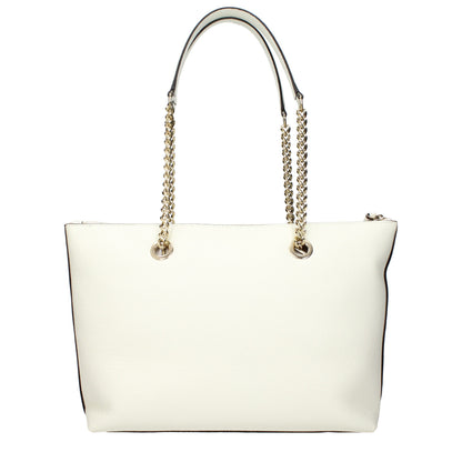 Jimmy Choo White Leather Shoulder Bag