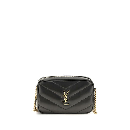 Saint Laurent Black Lamb Ovis Aries Shoulder Bag