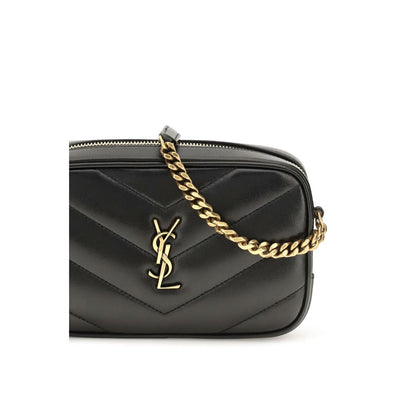Saint Laurent Black Lamb Ovis Aries Shoulder Bag